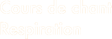 Cours de chant