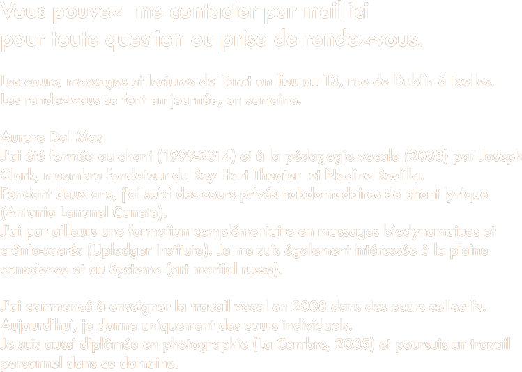 Vous pouvez  me contacter
